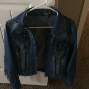 A.Z.I. Denim jacket with fringe